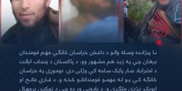 پاکستان: نا پېژانده وسله والو د داعش خراسان څانګې مهم قومندان په پنجاب کې وژلی.