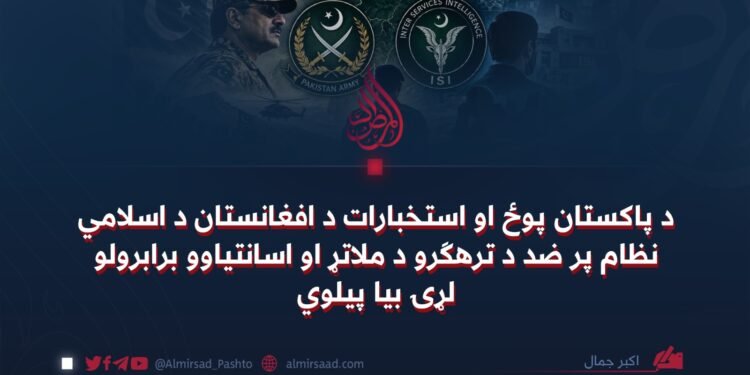 د پاکستان پوځ او استخبارات د افغانستان د اسلامي نظام پر ضد د ترهګرو د ملاتړ او اسانتیاوو برابرولو لړۍ بیا پیلوي